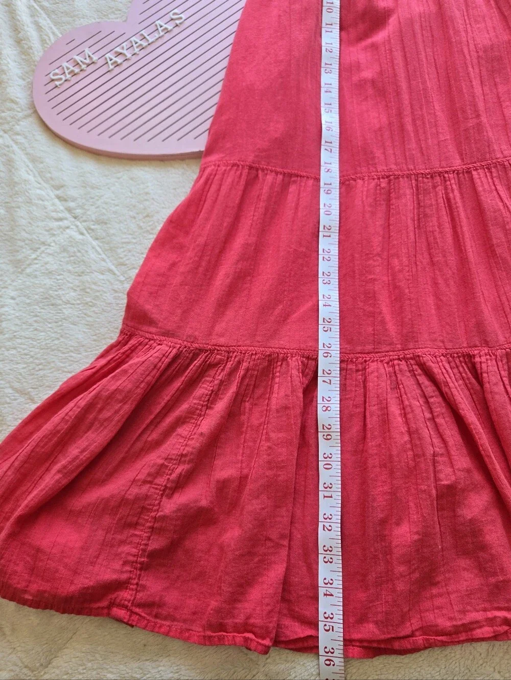 ZARA Kids Girl Off-Shoulder Ruffle Maxi Dress in Bright Pink Size 9/10